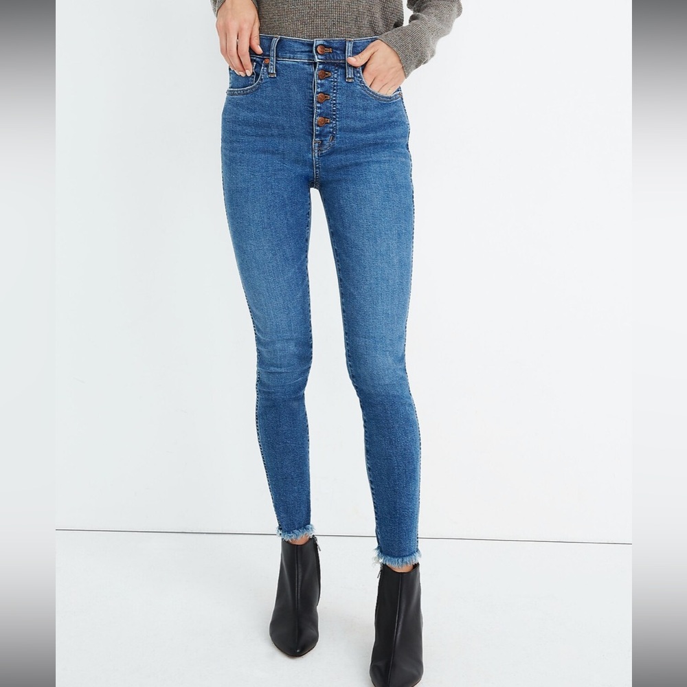 Madewell high-rise jeans, button-front edition Size 32